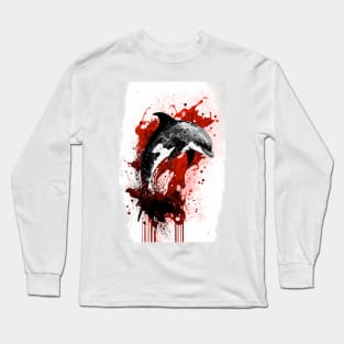 Portrait of a Dolphin Long Sleeve T-Shirt